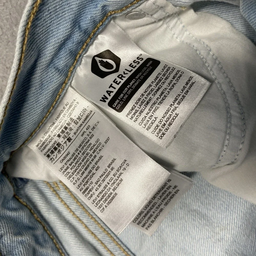 Levis‎ Premium Wedgie Shorts Womens 29 Raw Hem Button High Rise Cut Off